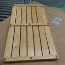 Bamboo Bath Mat, 24 x 16 Inch Foldable Roll-Up Wood Bathmat
Wooden Bathroom Mat with Grip Pads, Slatted Floor Mat for Tub, Sauna, Spa, Outdoor Shower & Camping - ZPirates Brand USA