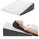 Cozymaker 7.5" Bed Wedge Pillow for Sleeping After Surgery, Back Support, Leg Elevation, Gerd Acid Reflux, Neck Pain, Snoring, Cooling Memory Foam Triangle Incline Wedge, Removable Washable Cover