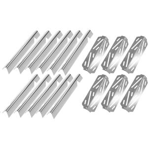 Hongso Replacement Parts for Weber Genesis 2 6 Burner 600 Series, Weber Genesis II E-610, II LX E640, II LX S640 Gas Grill Models, Flavorizer Bars 66796, Heat Deflectors 66040, Stainless Steel