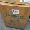 Pet Stroller with 4 Wheels, Foldable Pet Travel Carrier for Small/ Medium Dogs Cats up to 50lbs, Detachble Portable Pet Bag, Storage Basket, Car Seat 3 in 1 Multifunctional (Tan)