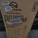 Olympia Tools 85-188 Pack-N-Roll Folding Collapsible Service Cart, 150LB Capacity, Black
