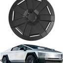 ALMULOO Wheel Cover Compatible with Tesla Cybertruck Wheel Hubcaps Wheels Rims Cover Replacement Plastic(PP) Painted Matte Black