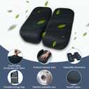 Adjustable Seat Cushion, Memory Foam Office Chair Cushion, Car Seat Cushion, Foldable Travel Cushion for Tailbone Pain, Sciatica Pain Relief, Lifting Cushion for Sitting, Driving, Traveling(Large)