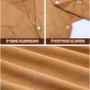 4 Pcs Western Cowboy Outfits for Men Suede Leather Vest Hat Bolo Tie Belt for Western Halloween Cosplay (Large, Brown)