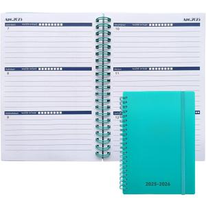 Planner 2025-2026 - January 2025 - June 2026, Yearly Monthly Monthly and Daily Planner 2025-2026, Larger Planner(Green PP Cover-2025.1, 7.5" x 10.2")