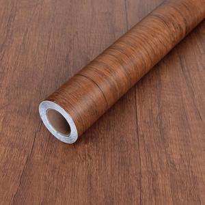 Abyssaly Wood Grain Contact Paper, Brown Wood Peel and Stick Wallpaper for Cabinets, Self Adhesive Waterproof Wall Paper for Furniture Countertops Drawer Shelf Liner 17.7 in X 118 in
