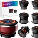 UBALANCE Smart Cupping Therapy Set - Cellulite Massager with 6 Massage Cups, Portable Electric Device for Enhanced Blood Circulation, Reduced Cellulite, and Muscle Soreness ReliefRed