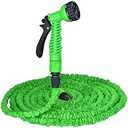 25-200FT Garden Hose Pipe Water Hose Expandable Hose 7 Modes Water Gun Foam Pot Big Flexible Garden Hose-75FT-22.5M Extended,Green