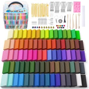 ARTME Polymer Clay, 82 Colors Clay Kit, Oven Bake Modeling Clay, Creative Polymer Clay Kit with Sculpting Tools and Jewelry Accessories, Non-Toxic, Ideal DIY Clay Gifts for Adults and Teens