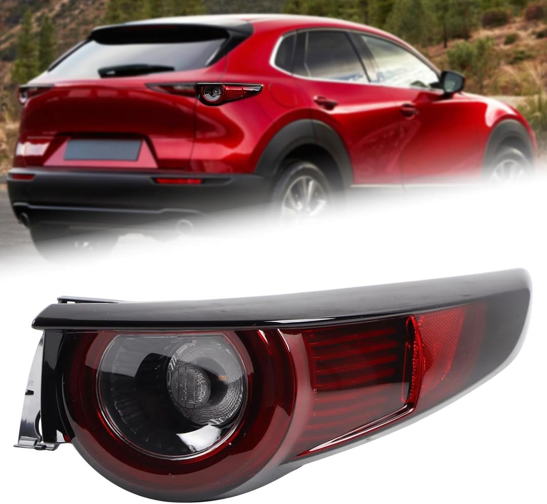 Outer Tail Light Rear Lamp Assembly Compatible for 2020-2024 Mazda CX30 S/Select/Preferred/Carbon Edition Right Passenger Side 316-1958R-AC MA2805137