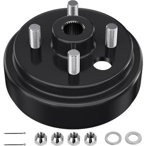 21807G1 EZGO TXT Brake Drum 30 Tooth Spline Golf Cart Brake Drum, 1 Inch Large hole Brake Hub with Nuts For 4 Cycle Gas 1996-Up EZGO TXT/RXV/Medalist/Marathon/Columbia, OEM# 21807-G1, 41843-94