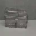 ZHIAI Stackable Storage Drawers, Acrylic Bathroom Counter Organizer Clear Makeup Organizers for Vanity, Kitchen Cabinets, Bathroom, Undersink, Home Organization and Storage (1 Top 6 Drawers) ((2 Base, 4 Drawers) with Top)