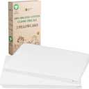 California Design Den 100% Organic Cotton Pillow Cases Queen/Standard Set of 2, Soft & Crisp Percale Weave Cotton Pillowcases (Bright White)