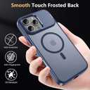 Innaght Magnetic for iPhone 16 Pro Max Case with Stand,Compatible with MagSafe,Rugged,Heavy Duty,Protective case Kickstand,[Built-in Invisible Stand],Blue