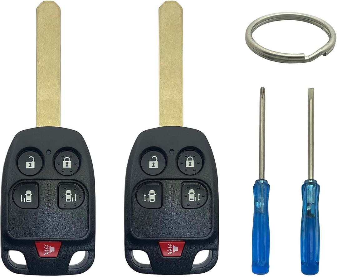 2 Pcs Replacement Key Fob Cover Case Fits for Honda Odyssey 2011 2012 2013 Keyless Entry Key Fob Shell