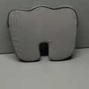 C CUSHION LAB Patented Pressure Relief Seat Cushion for Long Sitting Hours on Office/Home Chair, Car, Wheelchair - Extra-Dense Memory Foam for Hip, Tailbone, Coccyx, Sciatica - Light Grey