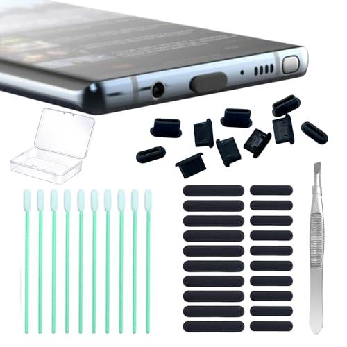 USB C Dust Plug, USB C Port Cover Phone Speaker Cover,for iPhone 15,16,17 Galaxy S24-S20, Pixel, MacBook, iPad, Switch & All Type-C Ports (10-Pack)