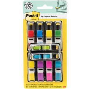 Post-it Flags Value Pack, 35/Dispenser, 8 Dispensers/Pack, .47 in Wide, Assorted Colors, Includes 48 Free Arrow Flags (683-VAD1)