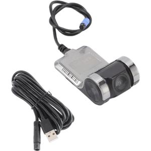 USB Dash Cam, 1080P DVR Dual Car Driving Recorder with Loop Recording, Motion Detection, ADAS Distance Warning Car Recorder for Vehicles