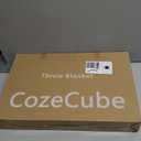 CozeCube Chenille Throw Blanket for Couch, Cozy Plush Fuzzy Decorative Christmas Red Blanket with Fringe Tassels, Lightweight Throws for Bed Sofa Gift Home Decor, 50"X60"