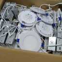 Ensenior 20 Pack 4 Inch LED Recessed Light, Dimmable, 2700K-5000K 5CCT, 750LM High Brightness, 9W 120V, Damp Rated, ERL-9X-ETL, Ultra-Thin Canless Wafer Light - ETL & FCC & IC