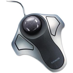 Kensington Orbit Optical Trackball Mouse, USB 2.0, Left/Right Hand Use, Black/Silver