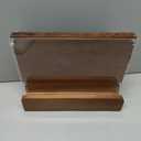 ENOKING Magnetic Knife Block with Acrylic Shield 12 x 9 Inches, Double Side Kitchen Knife Holder without Knives- Acacia Wood Universal Knife Storage Organizer with Powerful Magnet for Kitchen Counter