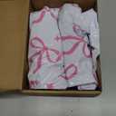 Jetec 6 Pcs Pink Bow Inflatable Christmas Ball Ornaments Giant 24 Inch PVC Xmas Blow up Balls Inflatable Decorated Ball for Holiday Christmas Yard Lawn Tree Indoor Outdoor Decorations