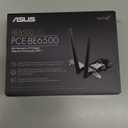 ASUS BE6500 Tri Band PCI-E WiFi 7 (802.11be). Bluetooth 5.4, WPA3 Network Security, OFDMA and MU-MIMO, MLO, Win 11 only, TAA Compliant