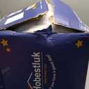 Hobestluk Giant Bean Bag Chair Bed for Adults, Large Bean Bags with High-Density Foam Filling, Convertible Big Sofa Bed Couch for Living Room, Bedroom, Playroom (Grey, Queen) (Light Gray)