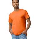 Unisex Heavy Cotton™ T-Shirt - High Viz Safety Orange, Size L, 2 Pack