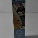 Whitmor Adjustable Organizers Drawer Dividers, Set of 2, White (1, Brown)