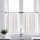 2 Pack Tension Curtain Rod 15.7-28 Inch, Small Short Adjustable Extendable Spring Loaded Rods for Windows Cabinet Blinds Closet Bedroom Kitchen Bathroom Door No Drilling, Black