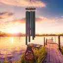 Cardinal Standing on Mistletoe Memorial Wind Chimes for Outside,Sympathy Wind Chimes for Loss of Loved One Mother Father,Cardinal Gifts & Sympathy Gift for Bereavement,Condolence,Funeral