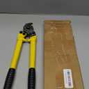 QWORK 4/0 Gauge Wire Cutter - Forged Steel Handle, Shear Action Cutter, 14" Stainless Steel Cable Cutter - Ideal for Battery & Welder Cables, Building Wiring, and SO Cord