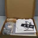 9 Pcs Pregnancy Announcement Set Pregnancy Reveal Ideas Felt Letter Board Baby Bodysuit Booties Photo Frame Bear Plush Wood Blocks for Coming Soon Baby Announcement