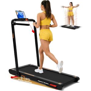 Freepi Walking Vibration Pad,3 in 1 Under Desk Treadmill with Handle Bar,Vibration Portable Treadmill for Home