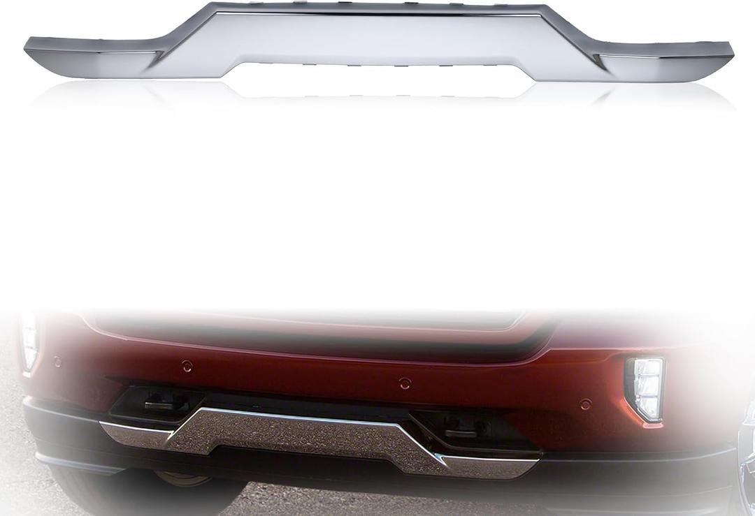 Front Bumper Skid Plate Chrome Compatible With Chevrolet Silverado 1500 2016 2017 2018 2019 Replace 23243083 GM1044128