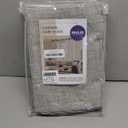 MIULEE 100% Blackout Linen Textured Curtains for Bedroom Solid Thermal Insulated Warm Taupe Grommet Room Darkening Curtains & Drapes Luxury Decor for Living Room Nursery 42 x 90 Inch (2 Panels)