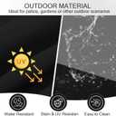 Outdoor Bench Cushion Waterproof, Tufted Bench Seat Cushion 36 x 15 Inch, Patio Wicker Indoor Seat Pads for Outside Garden Patio Balcony, Black