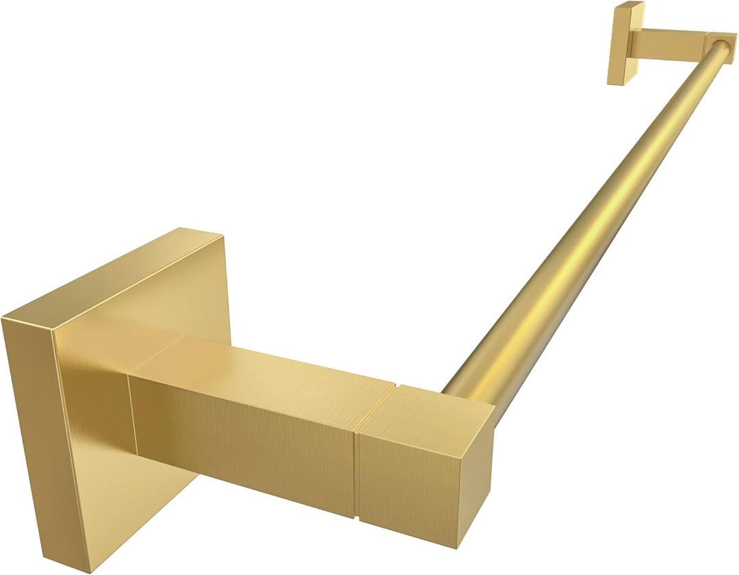 RUACQ Towel Bar 18 inch, Towel Racks for Bathroom, 304 Stainless Steel Towel Holder Wall Mounted, Heavy Duty Bathroom Decor Towel Rod (Brushed Gold)