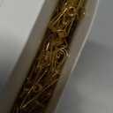 100 Pcs Paper Clips Metal Wire Hollow Out Clothespins Multi Purpose Utility Binder Clips Invoice Bill Stainless Steel Hanging Clothes Pins for School Kitchen Outdoor Office(Small,Gold) (Single Size (Small))