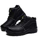 DRKA Water Resistant Steel Toe Work Boots For Men,6'' EH-Rated Safety Boots(19977-blk-13)