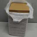 Treela 9 Pieces 4 x 4 Inch Picture Floating Frames Metal Glass Photo Vintage Brass Frames Vertical Geometric Desk Decorations(Gold)