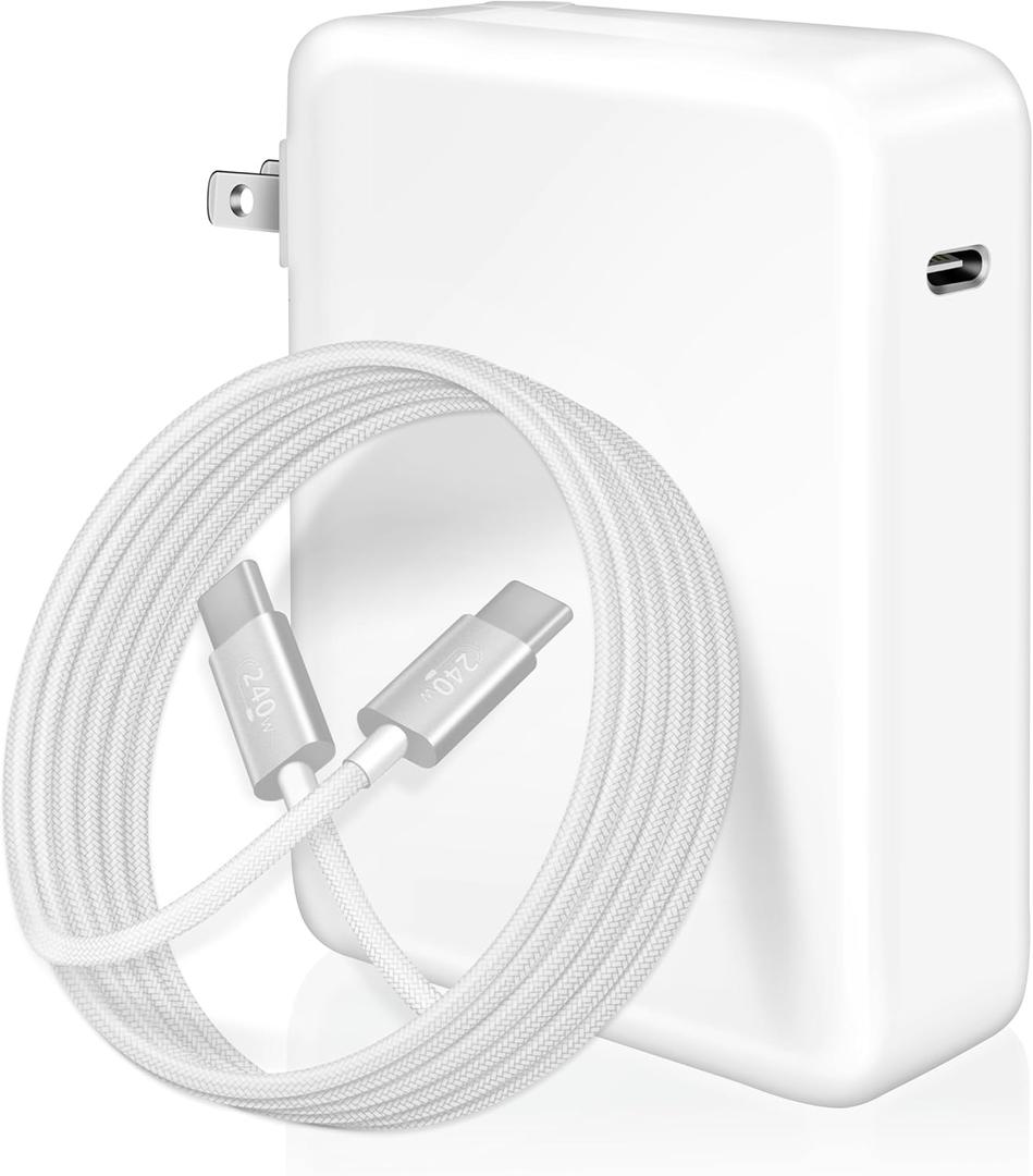 140W Charger for Mac Book Pro 16 14 inch,MacBook Air 15 13inch 2023 2022 2021,M1/M2/M3,MacBook Air/Pro, Include 6.6ft/2m USB C to USB C Charging Cable
