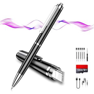 128GB Voice Activated Recorder Device - Qunifyed Digital Voice Recorder with AI Noise Reduction, Portable Recording Device for Meetings, Interviews, Lectures, Work