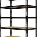 Heavy Duty Garage Storage Shelves, 5-Tier Adjustable Storage Shelving Unit | 3000 Lbs Capacity, 48" L x 24" W x 72"H Metal Shelving Racks for Kitchen Pantry Basement Bathroom Laundry