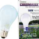 Chromalux H&PC-67531 Light Bulb Frosted Full Spectrum (100 Watt) 1 Count