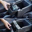 Savadicar JK Center Console Hanging Storage Box, Armrest Organizer Tray for 2011-2018 Jeep Wrangler JK JKU 2/4 Door, Interior Accessories, Patented Design, Black, 1 Pack