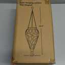 Solar Hanging Lantern Outdoor Lights, Tear-Shaped 15 LEDs Cool White Hanging Lights with S Hooks Decor in Garden, Yard, Pathway, Front Door and Landscape